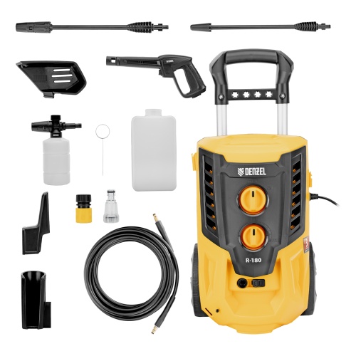 моечная машина высокого давления denzel r-180 фото 2