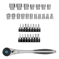 набор торцевых головок с трещоткой gross 1/2", 3/8” 36 предметов