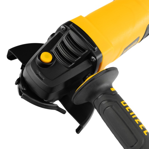 машина шлифовальная угловая denzel ag125-1100a 1100 вт фото 4