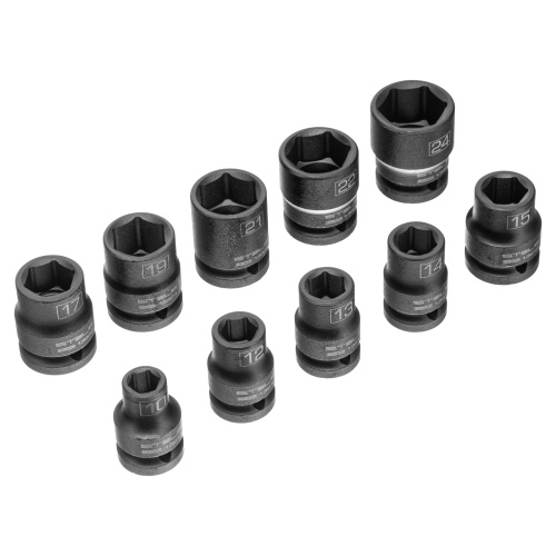 набор шестигранных ударных торцевых головок stels 1/2 10 шт фото 7
