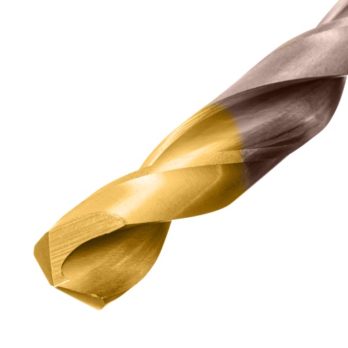 набор сверл по металлу denzel  р6м5к8-tin 1-13 мм golden tip 25шт фото 10