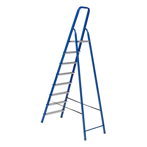 стремянка сибртех 8 ступеней стальной профиль / алюминиевые ступени 97958 фото 10