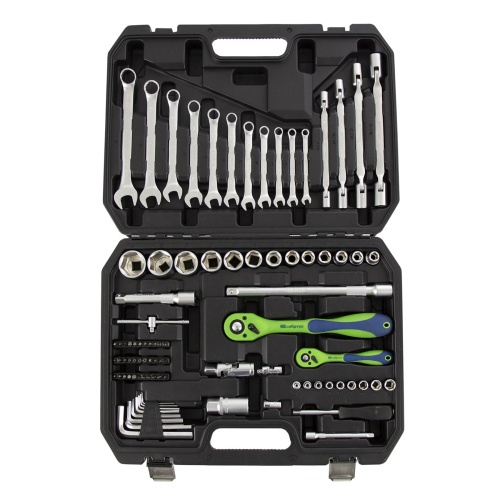 набор инструментов сибртех 13529 89 предметов 1/2", 1/4" в кейсе фото 7