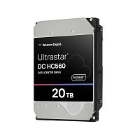 серверные жесткий диск hdd western digital 20tb ultrastar dc hc560, 3.5", 7.2k, 512mb, 512e, sata3 (wuh722020ble604)