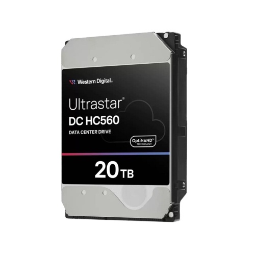 серверные жесткий диск hdd western digital 20tb ultrastar dc hc560, 3.5", 7.2k, 512mb, 512e, sata3 (wuh722020ble604)