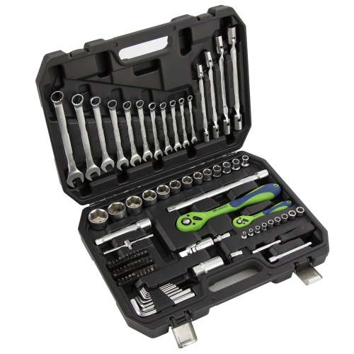 набор инструментов сибртех 13529 89 предметов 1/2", 1/4" в кейсе фото 8