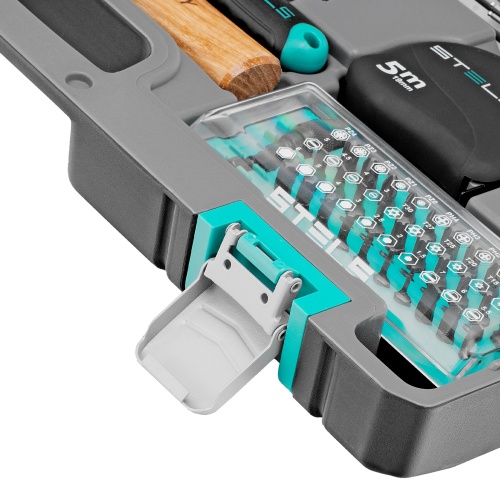 набор инструментов stels 14111 98 предметов 1/2", 1/4" в кейсе фото 6