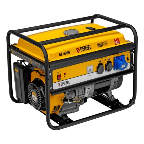генератор бензиновый denzel ge 6900 94637 5500 вт