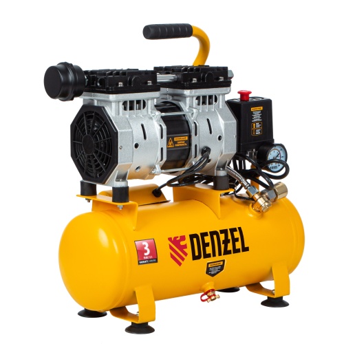 компрессор безмаслянный denzel dls650/10