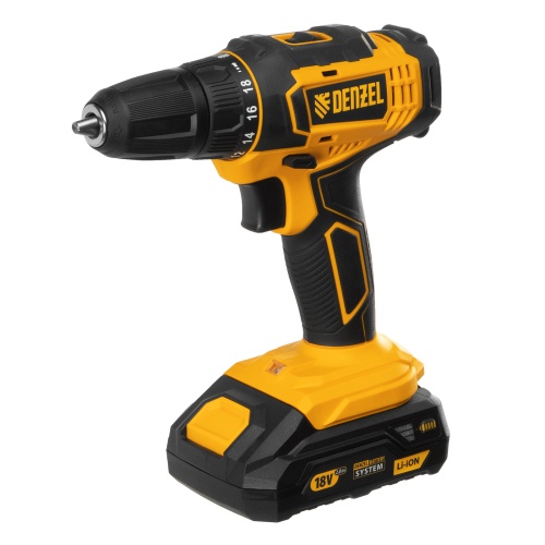 дрель-шуруповерт аккумуляторная denzel cdl-18-02bm 18в 26116 фото 8