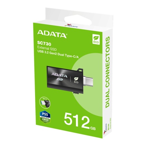 внешний накопитель ssd a-data 512gb sc730 usb type-c/usb type-a 600/600 mb/s plastic case black (sc730-512g-cacti) фото 6