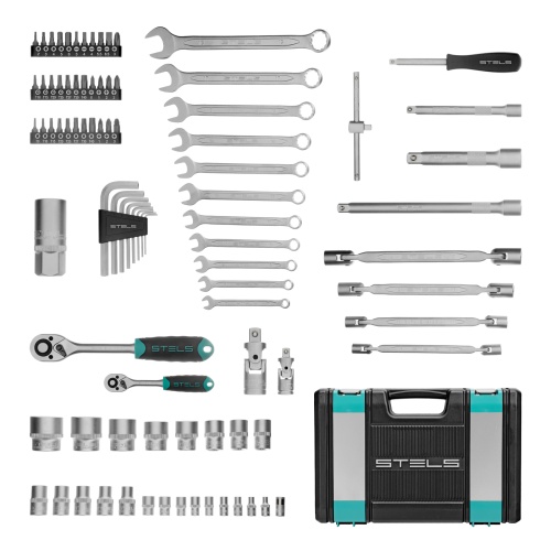 набор инструментов stels 14109 88 предметов 1/2", 1/4" в кейсе фото 9