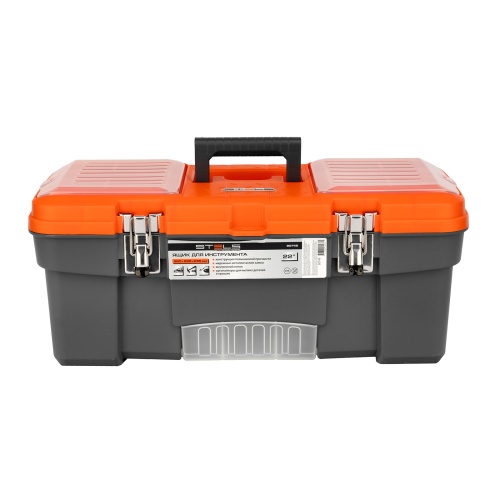 ящик для инструмента stels 22" с металлическими замками фото 9