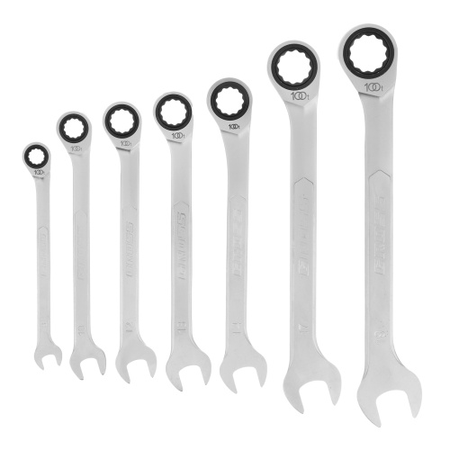 набор ключей комбинированных трещоточных gross 14859 8-19 мм 7 шт фото 9