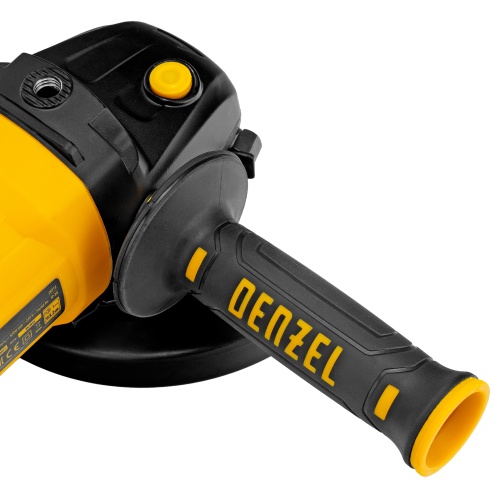 машина шлифовальная угловая denzel ag180-2000 2000 вт фото 3