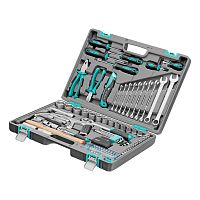 набор инструментов stels 14111 98 предметов 1/2", 1/4" в кейсе