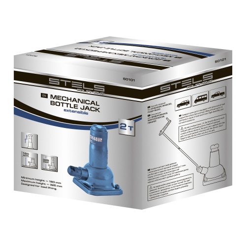 домкрат механический бутылочный stels 2 т 160–325 2 части фото 7