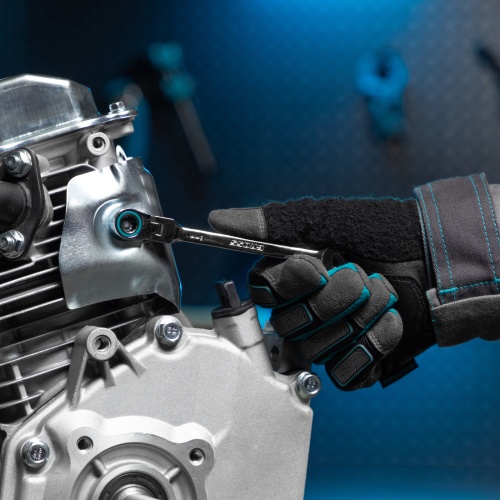 набор ключей комбинированных с трещоткой gross 8-19 мм 7 шт шарнирные фото 4