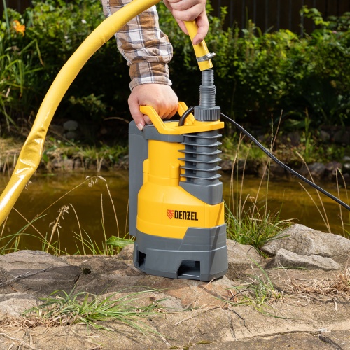 дренажный насос denzel 97226 dpх800 производительностью 13500 л/ч фото 3