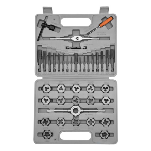 набор метчиков и плашек sparta м3-м12 40 предметов в боксе фото 9