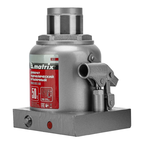 домкрат гидравлический бутылочный matrix 50 т 240-370 мм фото 7