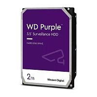 жесткий диск hdd western digital 2tb purple 3.5", sata-iii, 5400rpm, 64mb (wd23purz)