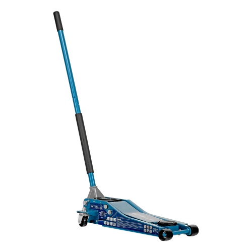 домкрат гидравлический подкатной stels 3 т  75-515 мм профессиональный фото 9