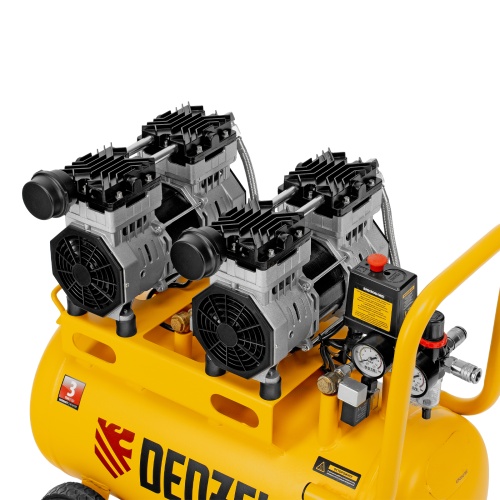 компрессор безмасляный denzel dls 1500/50 фото 3