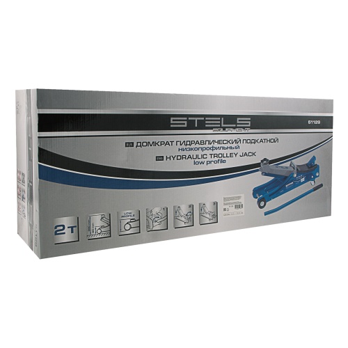 домкрат гидравлический подкатной stels 2 т 80-380 мм фото 4