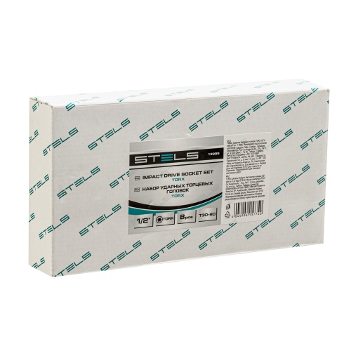 набор ударных торцевых головок stels 13999 torx 1/2" 8шт в кейсе фото 3