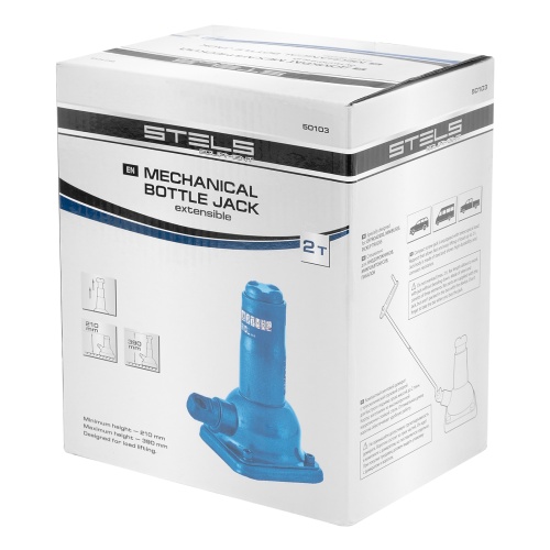 домкрат механический бутылочный stels 2 т 210–390 2 части фото 6