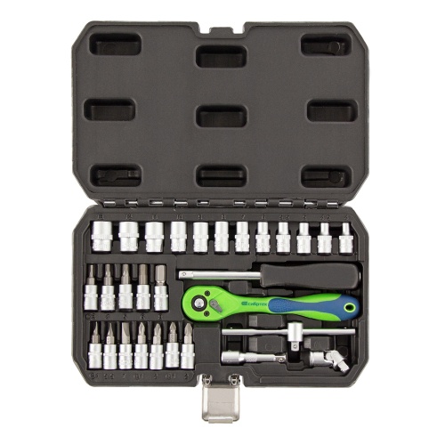 набор инструментов сибртех 29 предметов 1/4" фото 5