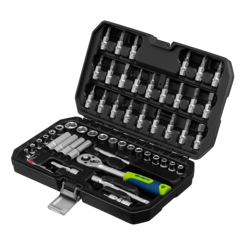 набор инструментов сибртех 56 предметов 1/4" фото 10