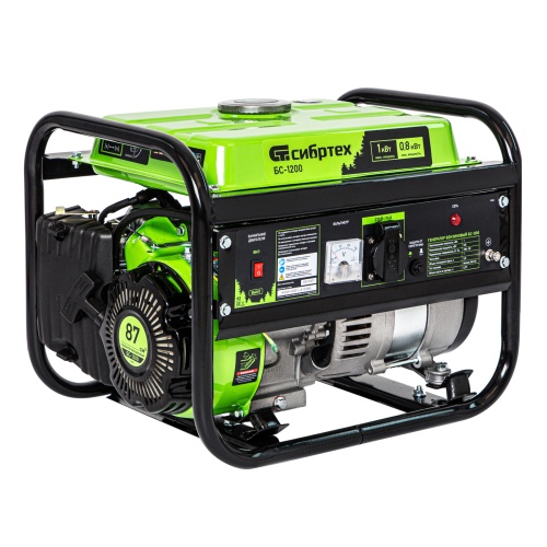 генератор бензиновый сибртех бс-1200 1000 вт