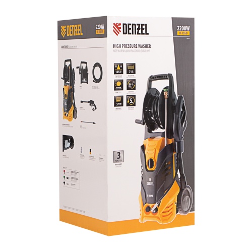 моечная машина высокого давления denzel 58235 r-165d 2200 вт фото 8