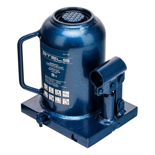 домкрат гидравлический бутылочный stels 51118 8 т, подъем 170-430 мм фото 10