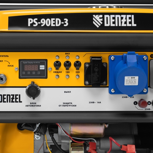 генератор бензиновый denzel ps 90 ed-3 946944 9000 вт фото 5