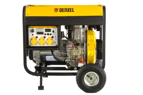 генератор дизельный denzel dd6300е 94657 5000 вт фото 9