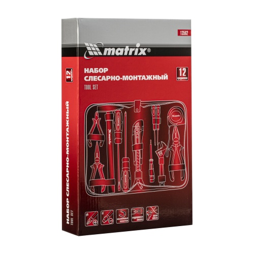набор инструментов бытовой matrix 12 предметов фото 5