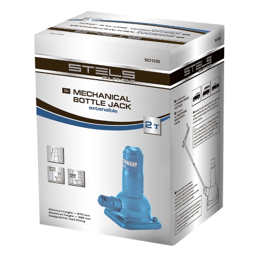 домкрат механический бутылочный stels 2 т 270–485 фото 6