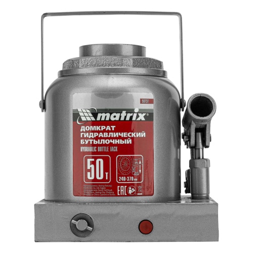 домкрат гидравлический бутылочный matrix 50 т 240-370 мм фото 9