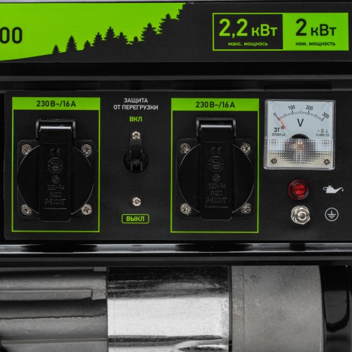 генератор бензиновый сибртех бс-2500 94542 мощностью 2200 вт фото 3