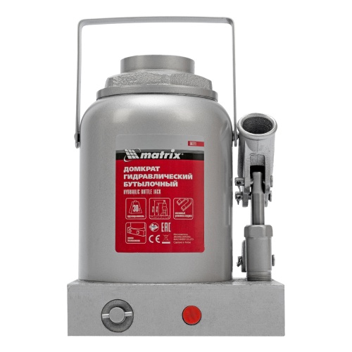 домкрат гидравлический бутылочный matrix 30 т 244-370 мм фото 8
