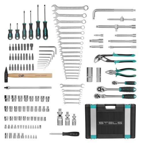 набор инструментов stels 14107 142 предмета 1/2" 3/8" 1/4" в кейсе фото 9