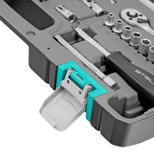 набор инструментов stels 14109 88 предметов 1/2", 1/4" в кейсе фото 6