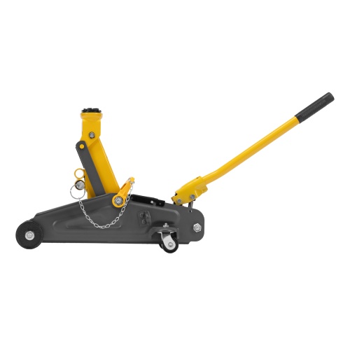 домкрат гидравлический подкатной denzel 2 т 130-330 мм в кейсе фото 8