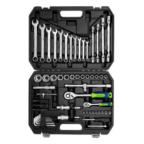 набор инструментов сибртех 13396 89 предметов 1/2", 1/4" в кейсе фото 7