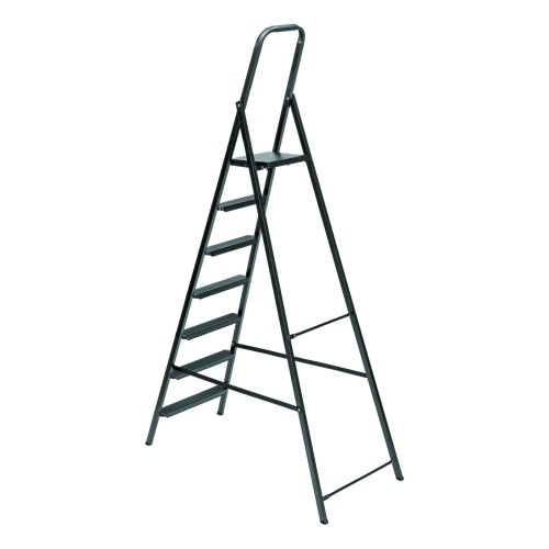 стремянка стальная сибртех 7 ступеней компактная 97947 фото 10