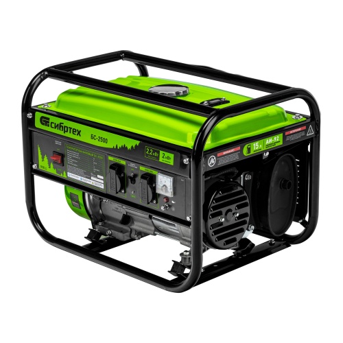 генератор бензиновый сибртех бс-2500 94542 мощностью 2200 вт фото 10