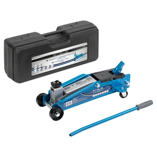 домкрат гидравлический подкатной stels 3т suv 190-535